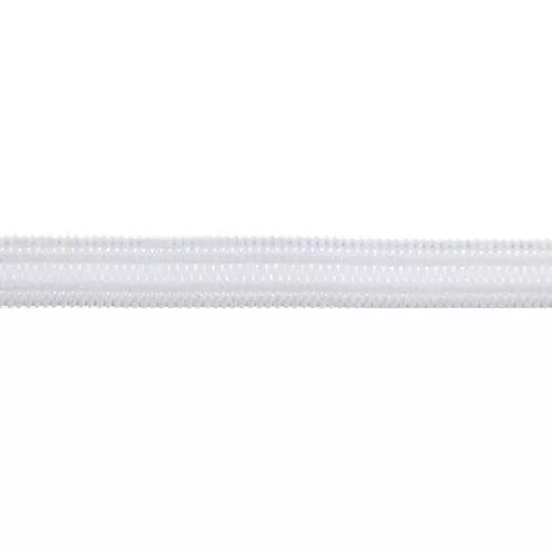 5mm Flexible flat elastic - White x5m
