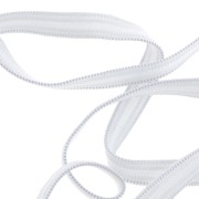 5mm Flexible flat elastic - White x5m