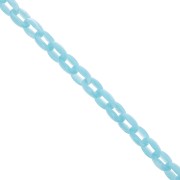 11mm Acrylic cable chain - Marbled Sky Blue x1m