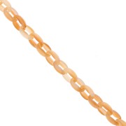 11mm Acrylic cable chain - Marbled Apricot x1m