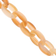 11mm Acrylic cable chain - Marbled Apricot x1m