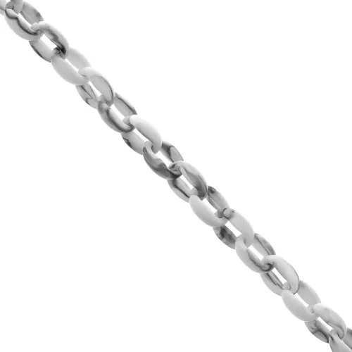 11mm Acrylic cable chain - Marbled Grey x1m