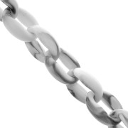 11mm Acrylic cable chain - Marbled Grey x1m