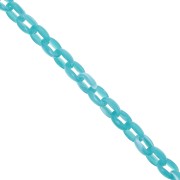 11mm Acrylic cable chain - Marbled Turquoise x1m