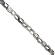 11mm Acrylic cable chain - Marbled Grey x1m|raw }}