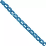 11mm Acrylic cable chain - Marbled Petrol Blue x1m