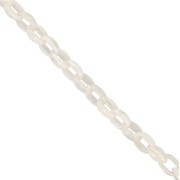 11mm Acrylic cable chain - Marbled Ivory x1m|raw }}