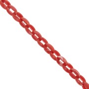 11mm Acrylic cable chain - Marbled Coral red x1m|raw }}