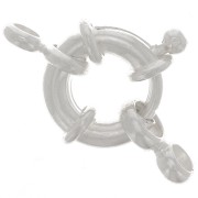 11mm Buoy Clasp - Silver Tone x1