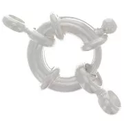 11mm Buoy Clasp - Silver Tone x1