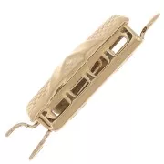 18x6mm Rectangle Clasp - Gold Tone x1