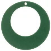 50mm Hollow Acrylic Circle Pendant - Fir Green x1