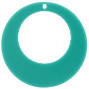 50mm Hollow Acrylic Circle Pendant - Turquoise Green x1|raw }}