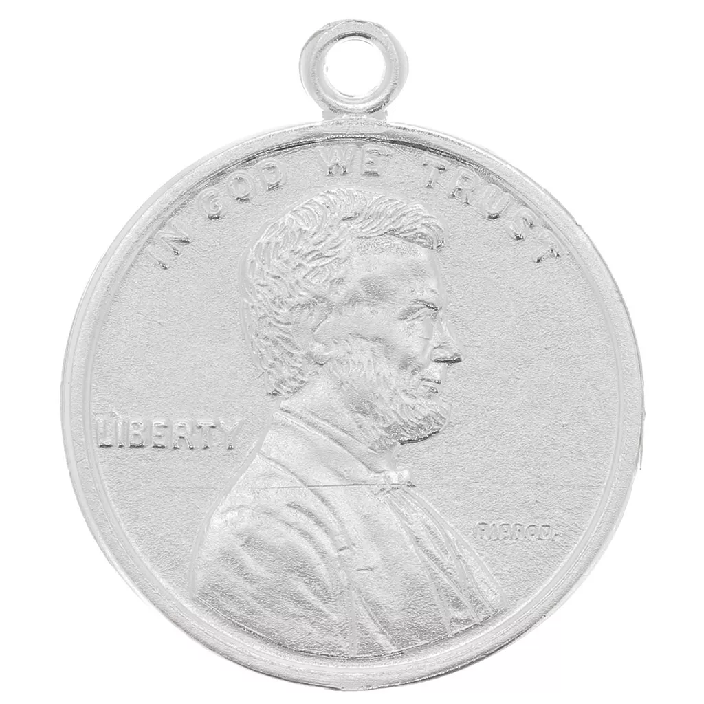 Ciondolo medaglia mm. 7 da incidere Argento 925 x1 - Perles & Co