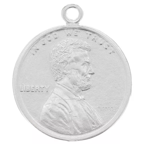 16mm 925 Sterling Silver Coin Charm - 1 Cent x1