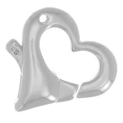 14mm 925 Sterling Silver Heart Clasp x1