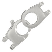 24x10mm 925 Sterling Silver 2 rows lobster clasp for weaving x1|raw }}