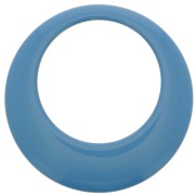 50mm Opaque resin hollow circle pendant - Lapis blue x1|raw }}