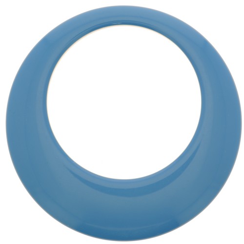 50mm Opaque resin hollow circle pendant - Lapis blue x1