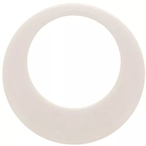 50mm Opaque resin hollow circle pendant - Ivory x1