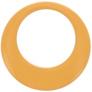 50mm Opaque resin hollow circle pendant - Mustard x1|raw }}