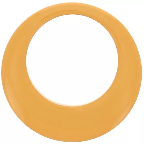 50mm Opaque resin hollow circle pendant - Mustard x1