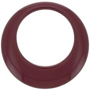 50mm Opaque resin hollow circle pendant - Wine lees x1|raw }}