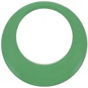 50mm Opaque resin hollow circle pendant - Green x1