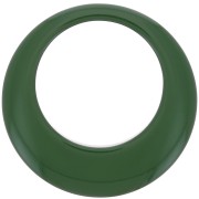 50mm Opaque resin hollow circle pendant - Dark Green x1|raw }}