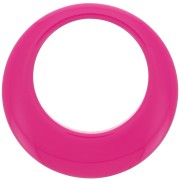 50mm Opaque resin hollow circle pendant - Fuchsia x1