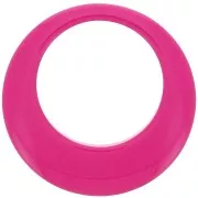 50mm Opaque resin hollow circle pendant - Fuchsia x1