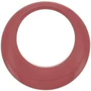 50mm Opaque resin hollow circle pendant - Brun de mars x1