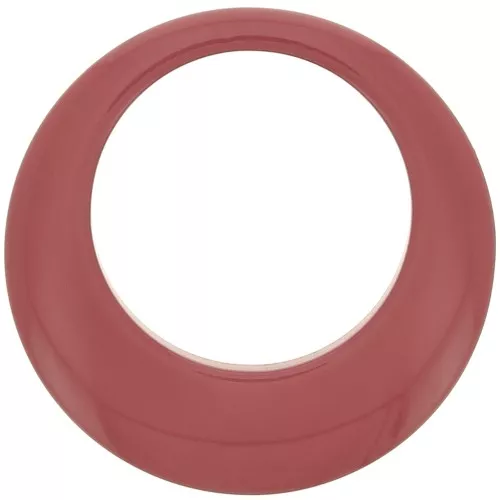 50mm Opaque resin hollow circle pendant - Brun de mars x1