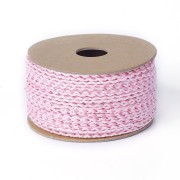 2mm braided cotton cord - Light pink - Pink x1m|raw }}