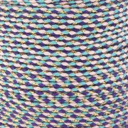 1.5mm Braided cotton cord & metallic thread Purple - Turquoise - Brown - Goldx1m|raw }}