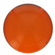 12mm Transparent resin cabochon - Amber x1
