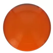 12mm Transparent resin cabochon - Amber x1