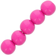 4mm Opaque resin bead - Fuchsia x15|raw }}