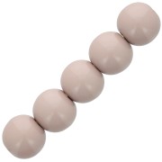 6mm Opaque resin bead - Taupe x10