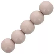 6mm Opaque resin bead - Taupe x10