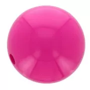 8mm Opaque resin bead - Fuchsia x1