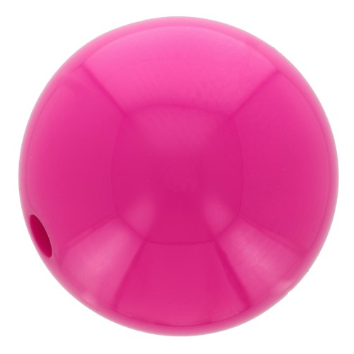 10mm Opaque resin bead - Fuchsia x1