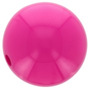 12mm Opaque resin bead - Fuchsia x1