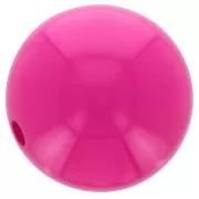 12mm Opaque resin bead - Fuchsia x1