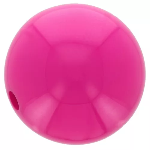 12mm Opaque resin bead - Fuchsia x1