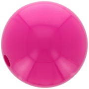 14mm Opaque resin bead - Fuchsia x1