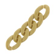 22.5x16.5mm Oval Twisted Acrylic Link - Olive x1|raw }}