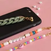 22.5x16.5mm Oval Twisted Acrylic Link - Teal x1