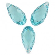 PureCrystal Drop 6010 13x6.5mm Light Turquoise x1|raw }}