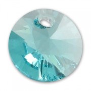 PureCrystal 6428 Pendant  6mm Light Turquoise x1|raw }}